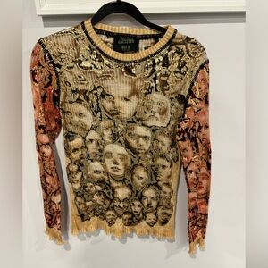 Jean-Paul Gaultier Maille Femme iconic faces sweater